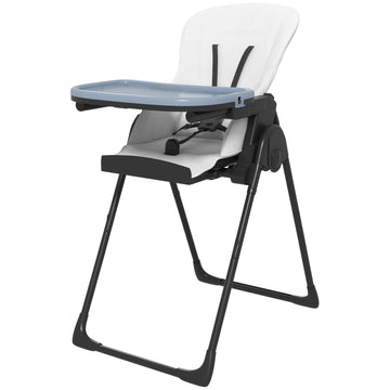 Children's chair in black artificial leather with booster seat