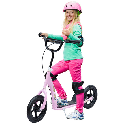 12-inch scooter for children with rear brake, pink
