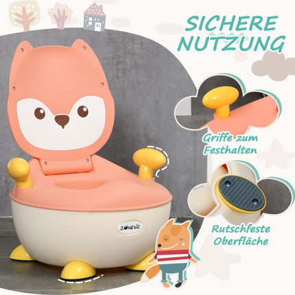 Fox Design Baby potty chair, non-slip, foldable cover, 6M+