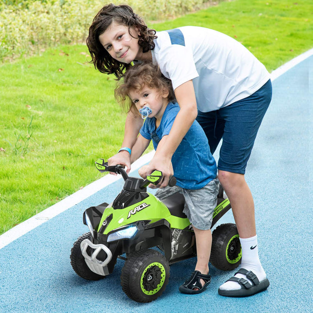 Ride-on car for children with music, 18-36 months, green