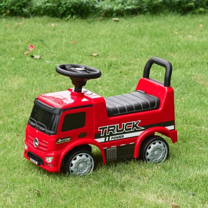 Mercedes Antos passenger truck for children, 12-36 months, red/black