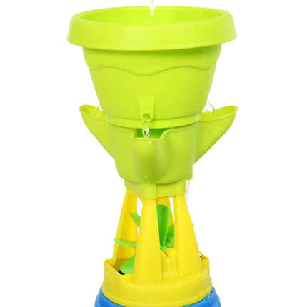 Sand and water play table for children with 21 accessories