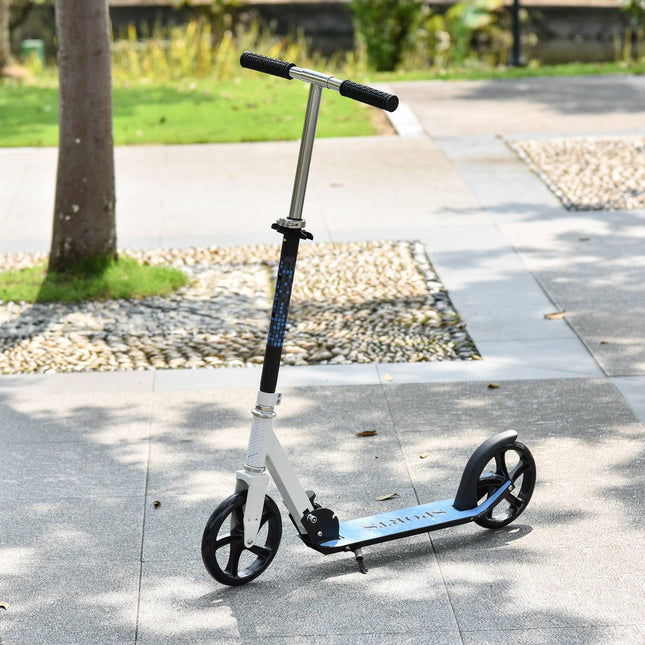 Children's scooter, foldable & height adjustable, white
