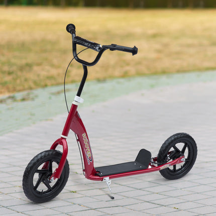 Children's 12"" Red City Scooter, adjustable height, rear brake
