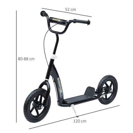 Children's scooter, 12" steel frame, rear brake