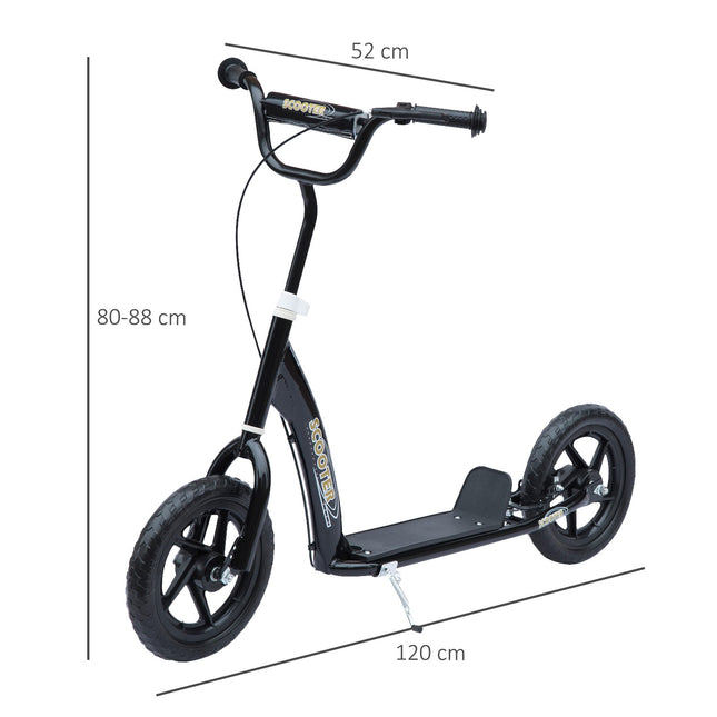 Children's scooter, 12" steel frame, rear brake