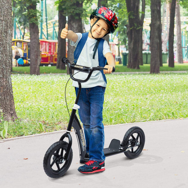 Children's scooter, 12" steel frame, rear brake