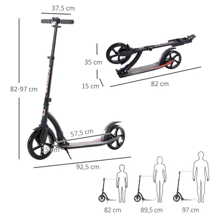 Kick Scooter for children 14+ - foldable, height adjustable, aluminium