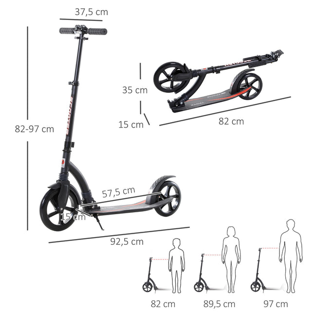 Kick Scooter for children 14+ - foldable, height adjustable, aluminium