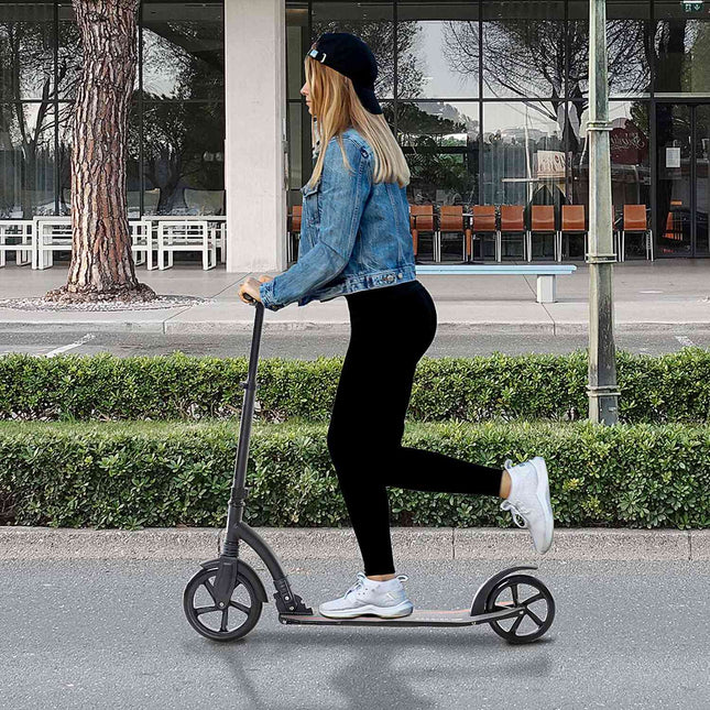 Kick scooter for teenagers, foldable and height adjustable, aluminum