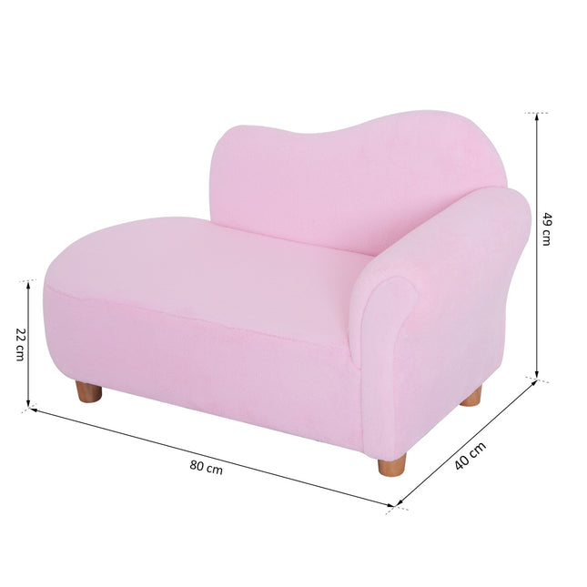 Pink mini chaise longue for children – Stylish and comfortable