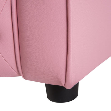 Pink heart-shaped sofa for children - cozy and cute design