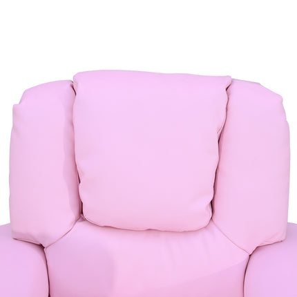 Armchair for children with cup holder, pink armchair for ages 3-6