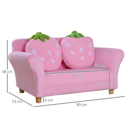 Strawberry armchair & sofa for children - Soft, cozy design