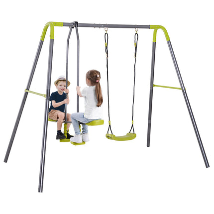 Double children's swings with metal frame, for 3-10 years