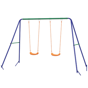 Steel garden swings for two children, 3-8 years, 2.69 m