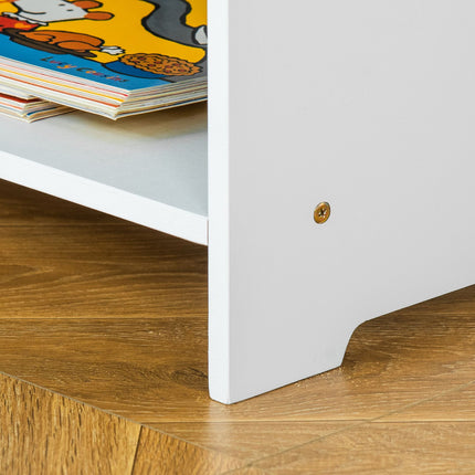 Children's table with storage, White & Grey, Wood