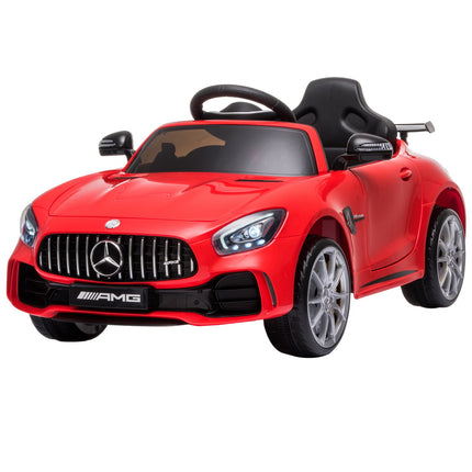 Electric ride-on car for children, music and light, red