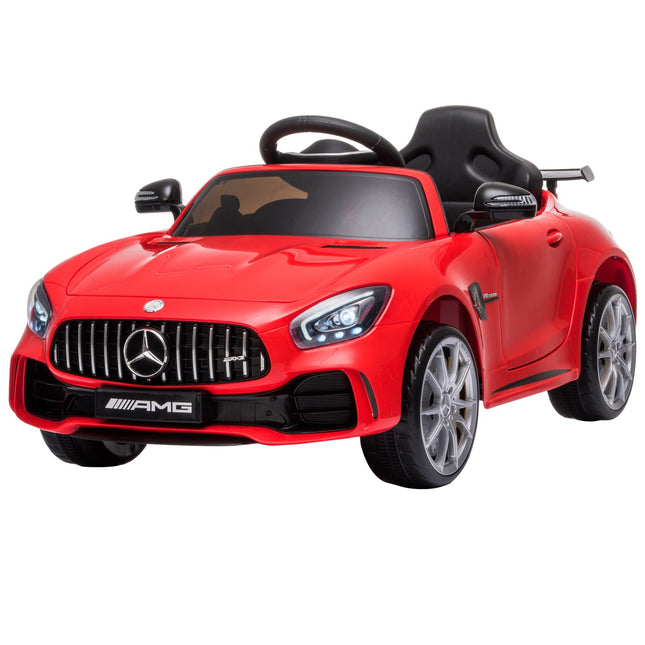 Electric ride-on car for children, music and light, red