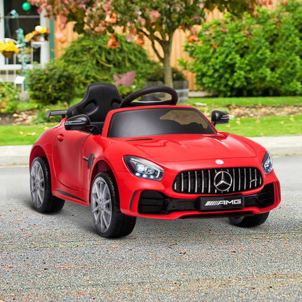 Electric ride-on car for children, music and light, red