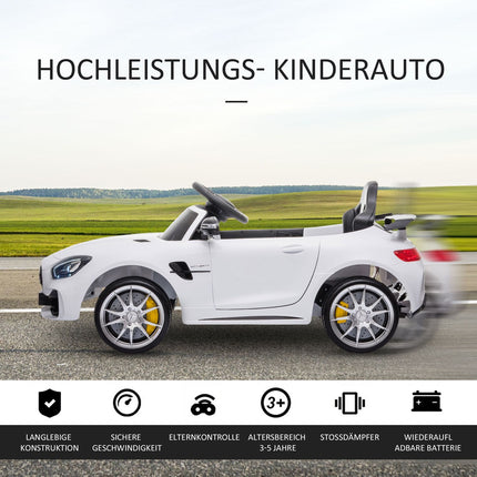 Electric ride-on car for children with remote control, lights and music