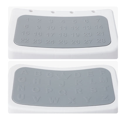 Children's 2-Step Stool, Non-Slip, Grey/White