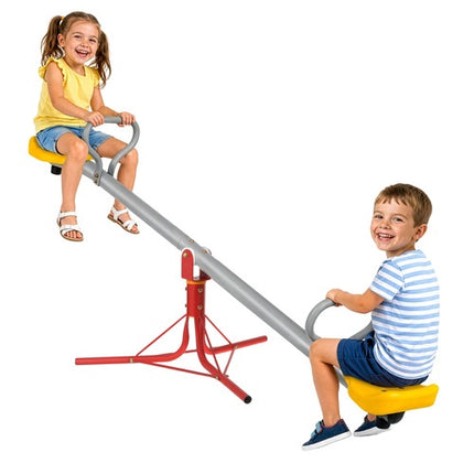 Children's 2-in-1 Metal Garden Swing, 360 Rotation