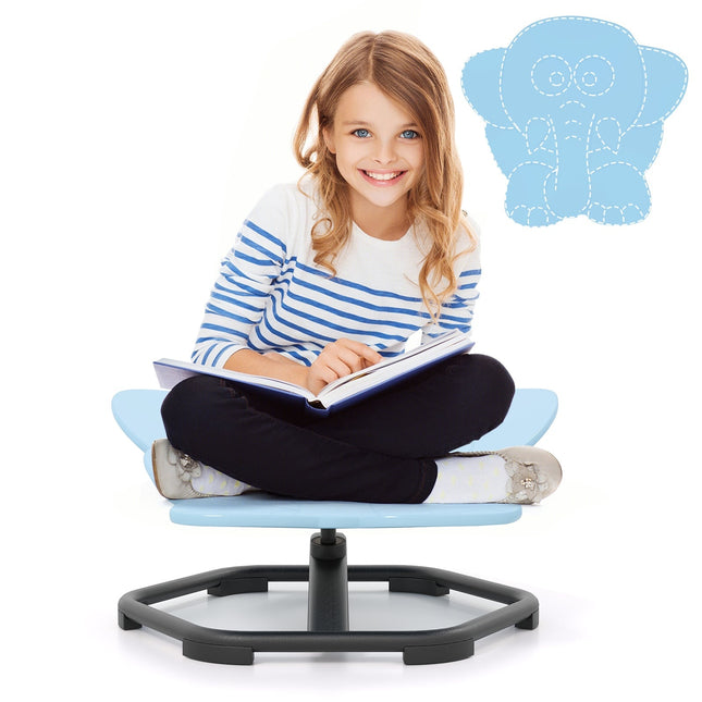 Children's 360 Sensory Swivel Chair – Blue Elephant