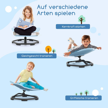 Children's 360 Sensory Swivel Chair – Blue Elephant