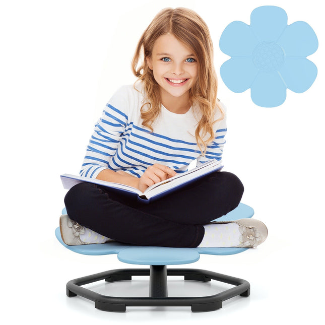 Children's 360 Sensory Swivel Chair – Blue Flower Design