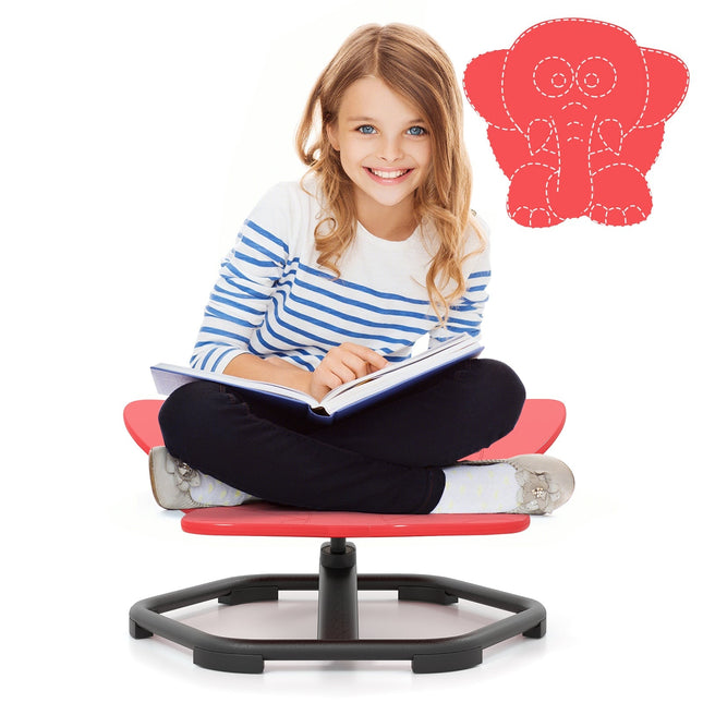 Children's 360 Sensory Swivel Chair, Red Elephant Design