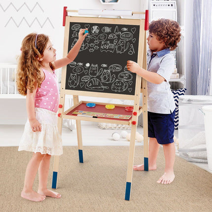 Children's 3-in-1 Adjustable Easel with Magnetic Whiteboard