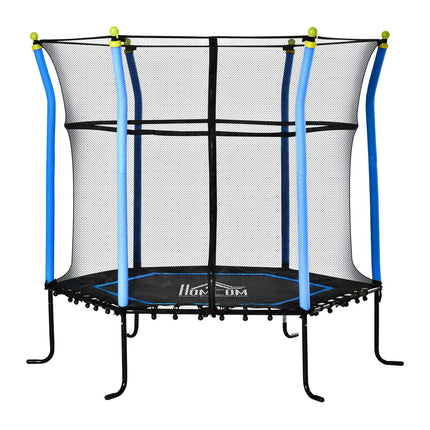 Children's 5.3ft Garden Trampoline, Safety Net, Up to 60kg