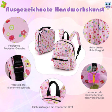 Children's 5-Piece Luggage Set with Backpack & Pillow