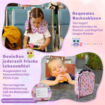 Children's 5-Piece Luggage Set with Backpack & Pillow