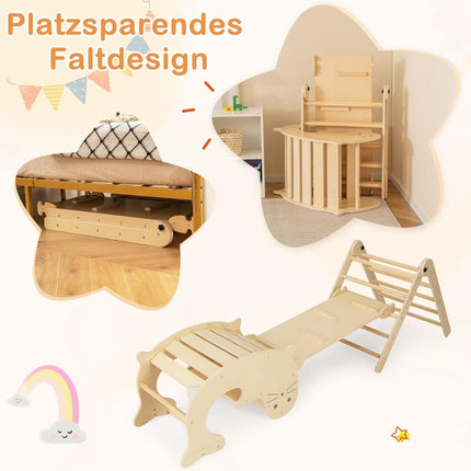 Children's 7-in-1 Climbing Set with Slide, Adjustable