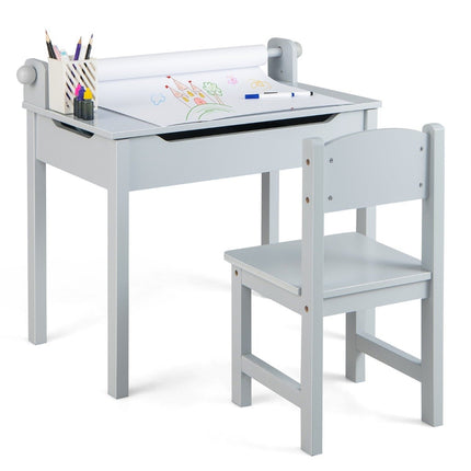 Children's Activity Table and Chair Set with Storage