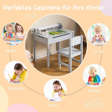 Children's Activity Table and Chair Set with Storage