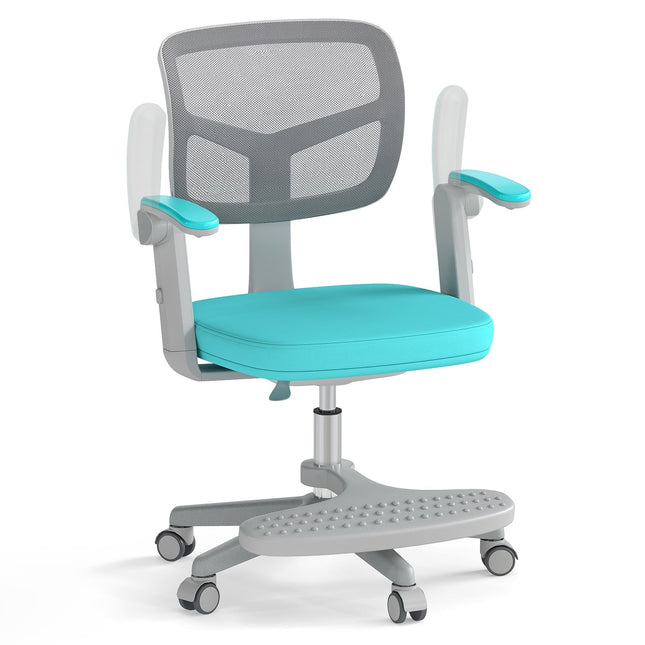 Children's Adjustable Desk Chair, 41-52 cm, Turquoise