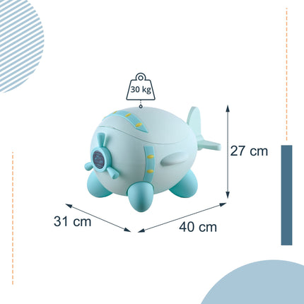 Children's Aeroplane Potty Trainer, Mint, 1-3 Years