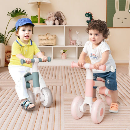 Kinderloopfiets met verstelbare zithoogte en opvouwbaar ontwerp Leerloopfiets vanaf 1 jaar Roze