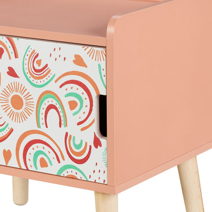 Children's Bedside Table with Storage Cupboard