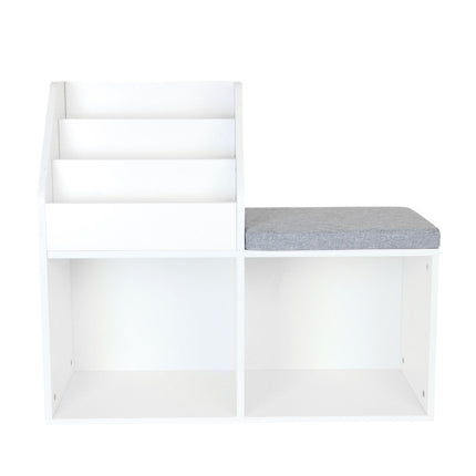 Children's Bench with Bookcase – 3-in-1 Storage Unit