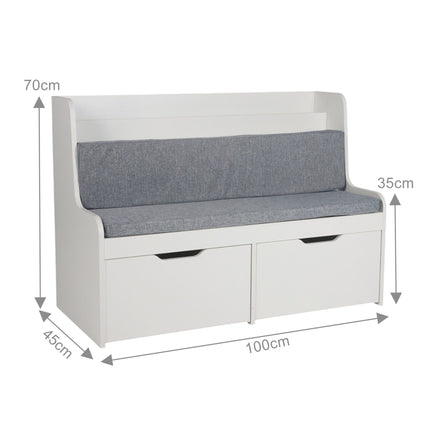 Children's Bench with Storage, 2 Drawers