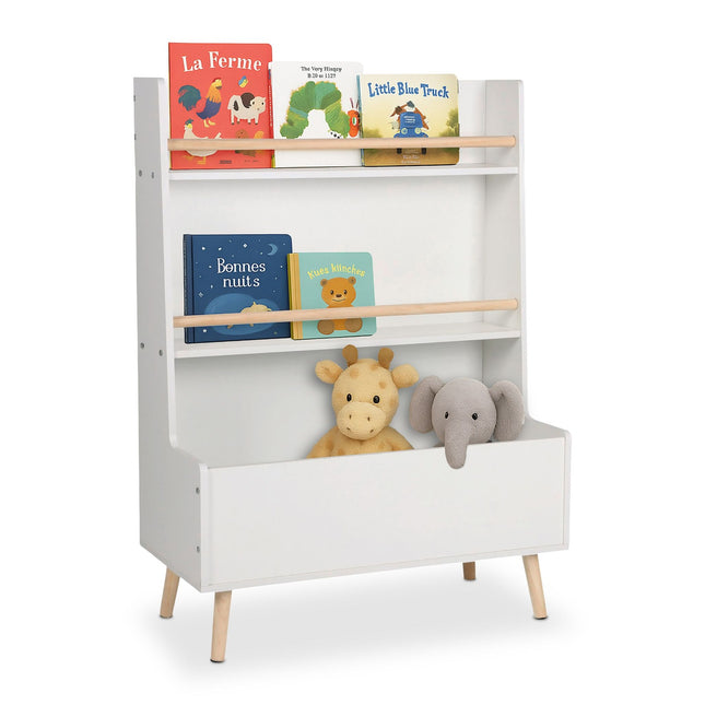Children's Book & Toy Storage Unit – 2 Shelves, Large Compartment