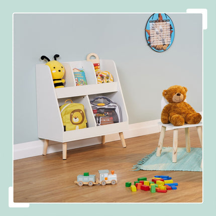 Children's Bookshelf, 5 Shelves, Toy Storage