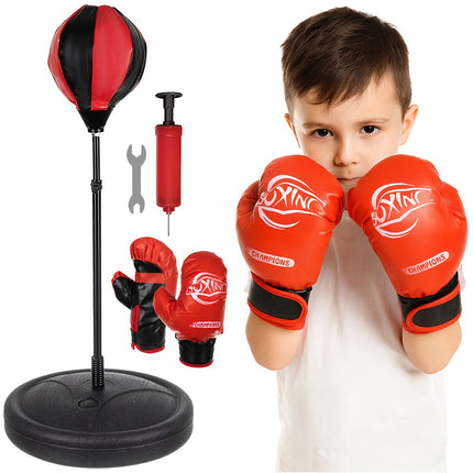 Children's Boxing Set, Punching Bag & Gloves, Adjustable