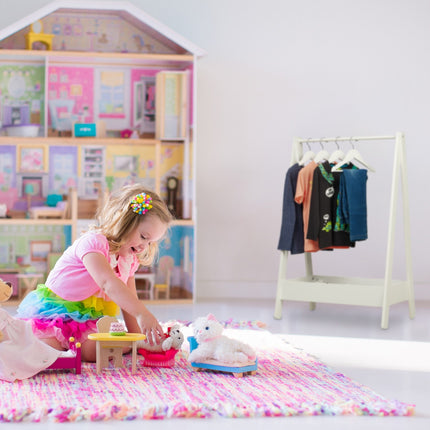 Children's Clothes Rack with Storage Tray