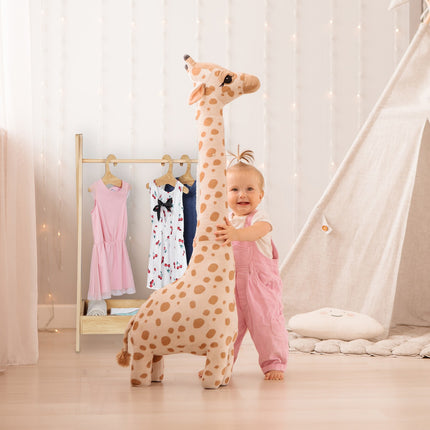 Children's Clothing Rack with Storage Shelf
