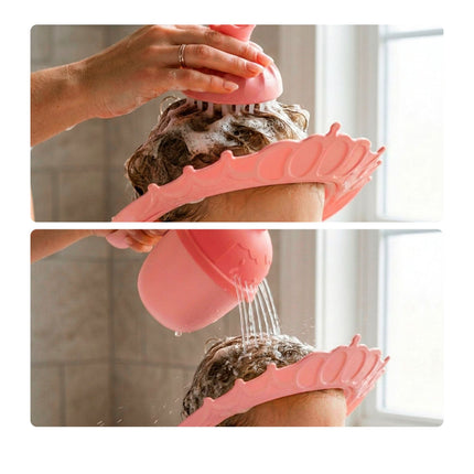 Children's Crown Hair-Wash Set with Cap & Brush